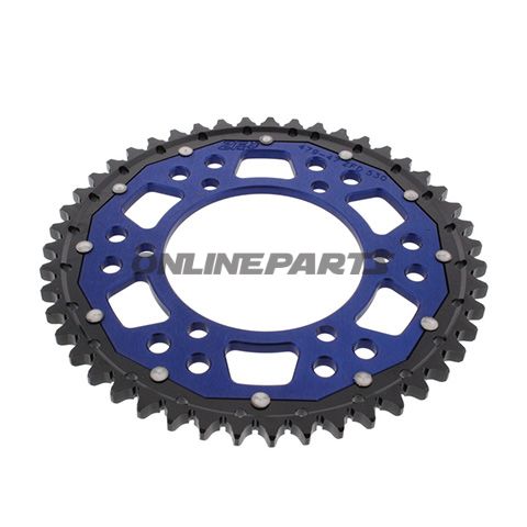 Rear Sprocket Dual 47 Tooth Pitch 530 Bluezf Inner Diameter 110 Bolt Spacing 130