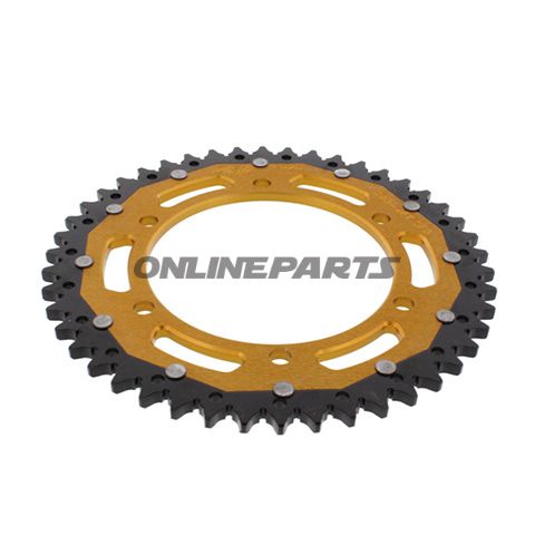 Rear Sprocket Dual 46 Tooth Pitch 525 Goldzf Inner Diameter 130 Bolt Spacing 150