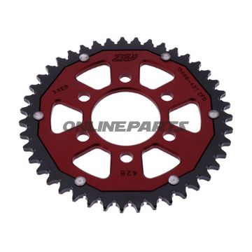 Rear Sprocket Dual 43 Tooth Pitch 428 Redzf Inner Diameter 058 Bolt Spacing 082