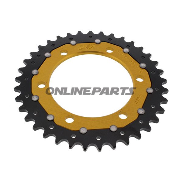 Rear Sprocket Dual 37 Tooth Pitch 525 Goldzf Inner Diameter 106 Bolt Spacing 125