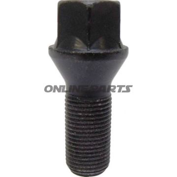 Wheel Nut M12x1.5X24 Ke 17Black Pkg 10 Pcs
