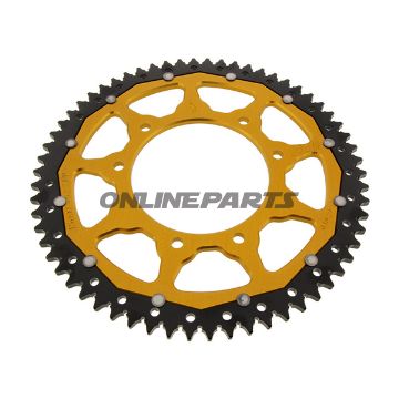 Rear Sprocket Dual 62 Teeth Pitch 428 Goldzf Inner Diameter 105 Bolt Spacing 125
