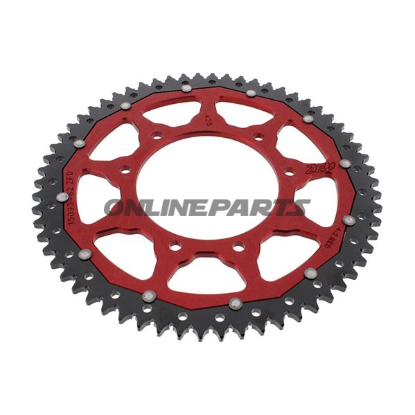 Rear Sprocket Dual 62 Teeth Pitch 428 Redzf Inner Diameter 105 Bolt Spacing 125