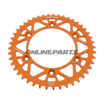 Rear Sprocket Aluminium 45 Tooth Pitch 520 Orangejt Inner Diameter 125 Bolt Spacing 150