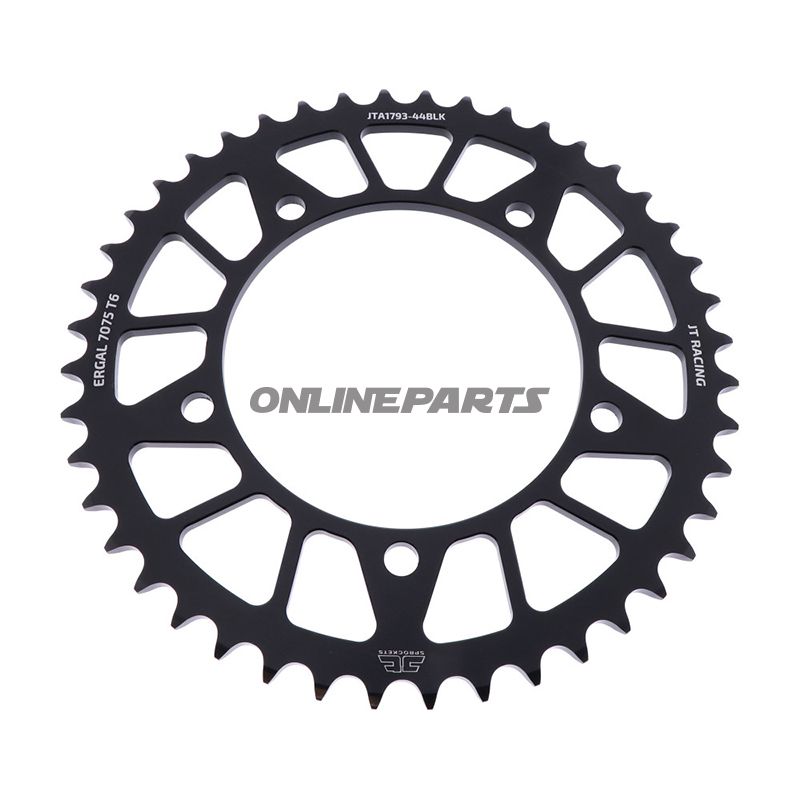 Rear Sprocket Aluminium 44 Tooth Pitch 520 Blackjt Inner Diameter 120 Bolt Spacing 140