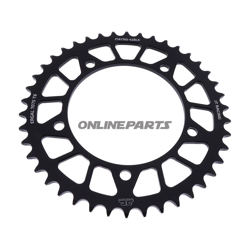 Rear Sprocket Aluminium 42 Tooth Pitch 520 Blackjt Inner Diameter 120 Bolt Spacing 140