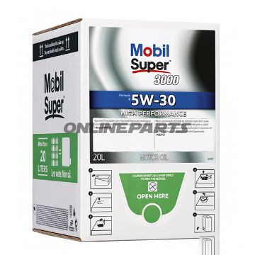 Engine Oil 5W30 Sup 20L Mobincl Drain Tap Bag In Box