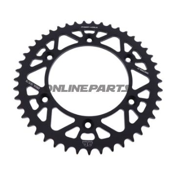 Rear Sprocket Aluminium 45 Tooth Pitch 520 Blackjt Inner Diameter 125 Bolt Spacing 150