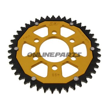 Rear Sprocket Dual 43 Tooth Pitch 428 Goldzf Inner Diameter 058 Bolt Spacing 082