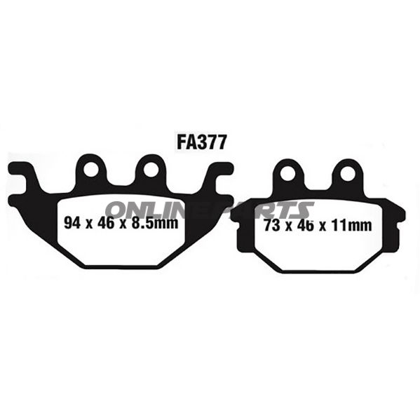 Brake Pads Sintered Hh Ebcaltn 7870129