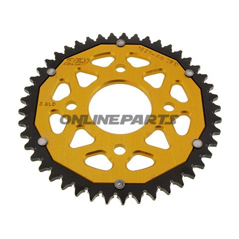 Rear Sprocket Dual 45 Tooth Pitch 428 Goldzf Inner Diameter 058 Bolt Spacing 090