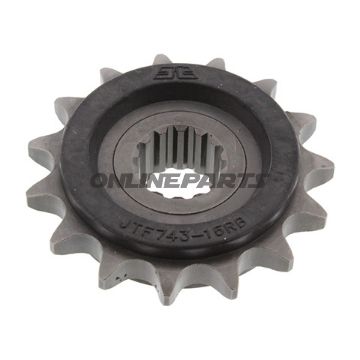 Front Sprocket 15 Tooth Pitch 530Rubber Damper Inner Diameter 22/25