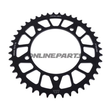 Rear Sprocket Aluminium 43 Tooth Pitch 520 Blackjt Inner Diameter 120 Bolt Spacing 140