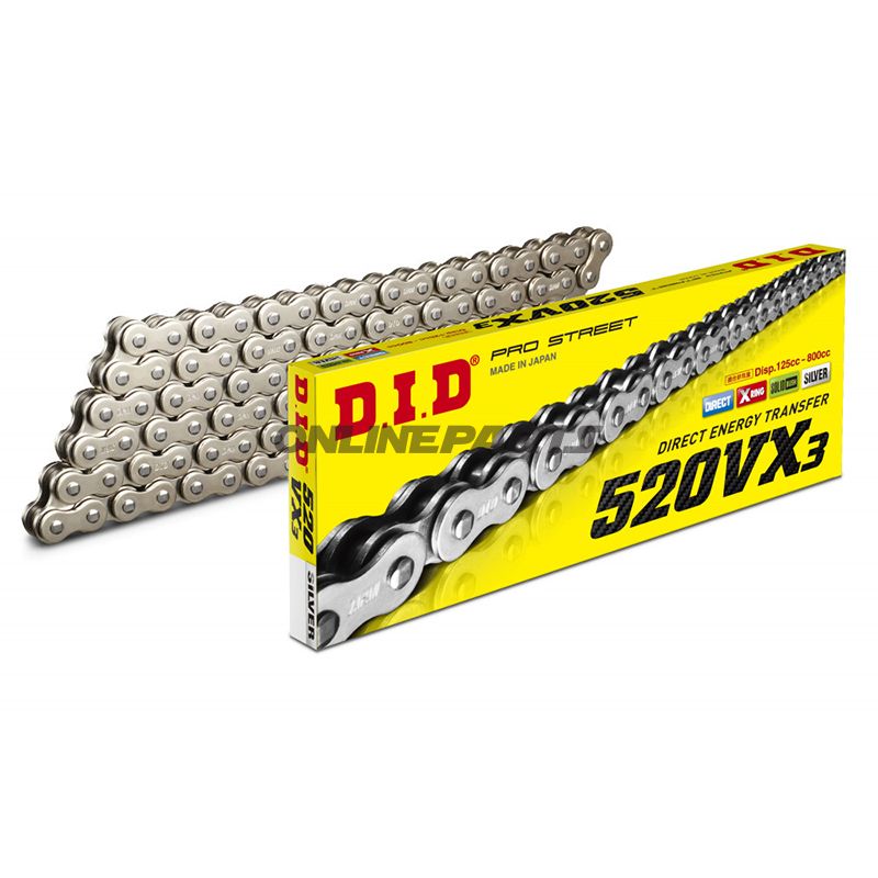 Did X-Ring Chain S&S520vx3/118Open Chain With Rivet Link
