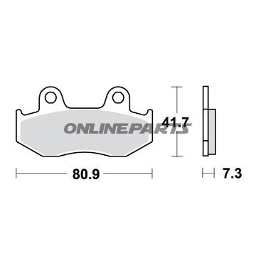 Brake Pad Sinter Si Trwaltn 7377005