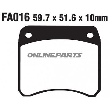 Brake Pad Sinter Gpfa Ebc Gpfax016hh