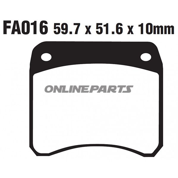 Brake Pad Sinter Gpfa Ebc Gpfax016hh