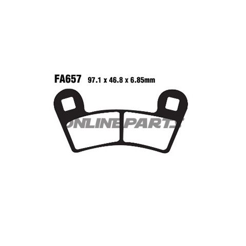 Brake Pads Std Ebc Fa657tt