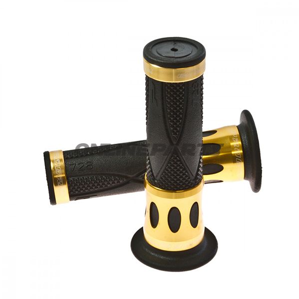 Grips Black/Gold Alud.22Mm. L.122Mm Closed