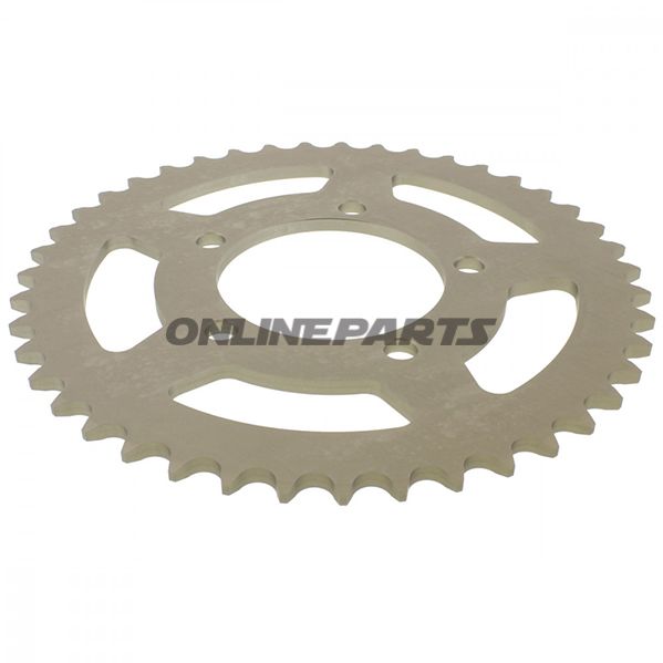 Alu-Kettenrad 43Z Teilung 520 silber Esjot Innendurchmesser 080 Lochkreis 100