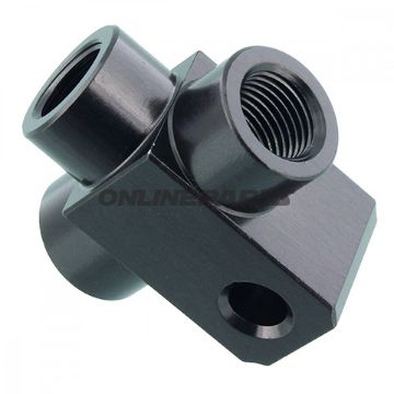 3-Wege Verteiler geschraubt Typ813 M10 x 1.00 anthrazit