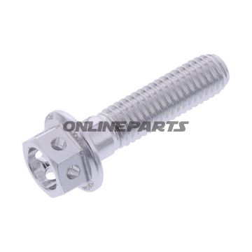 Schraube 6 Kant JMP Bolt M5X0.8 mm 20 mm Alu Racing silber