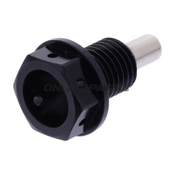 Ölablassschraube magnetisch JMP Bolt M12 X 1.50 mm 15 mm Alu Racing schwarz