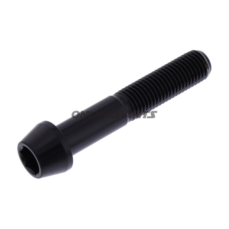 Schraube konisch M10 x 1.25 mm 55 mm Edelstahl V4A schwarz