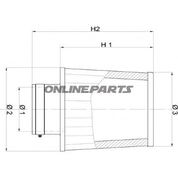 Rennluftfilter einzeln Universal BMC Alternative: 7236649