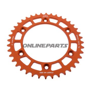 Alu-Kettenrad 40Z Teilung 520 orange JT Innendurchmesser 125 Lochkreis 150