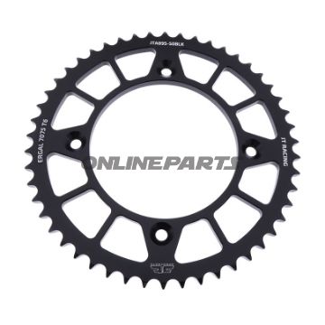 Alu-Kettenrad 50Z Teilung 428 schwarz JT Innendurchmesser 110 Lochkreis 132