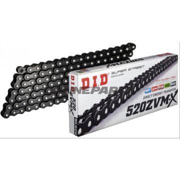 DID XRINGKB&B520ZVMX/122 Kette offen mit Nietschloss