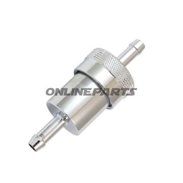 Kraftstofffilter 6MM JMP alu chrom
