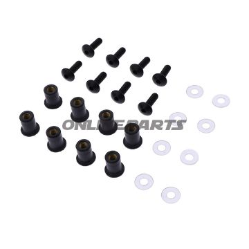 Verkleidungsschrauben Satz JMP M5 Alu schwarz