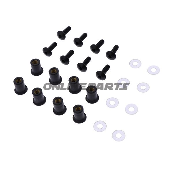 Verkleidungsschrauben Satz JMP M5 Alu schwarz