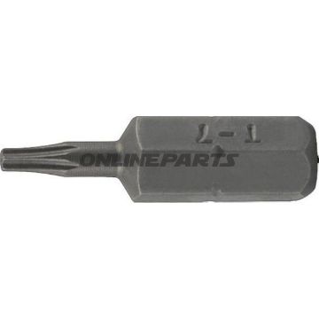 Bit Torx T9 mit BOHRUNG 1/4 6 Kant Länge 25MM 1/4=6.3MM