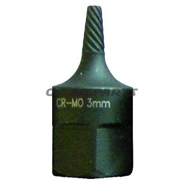 AUSDREH Einsatz 3/8 3MM für Satz 6050389