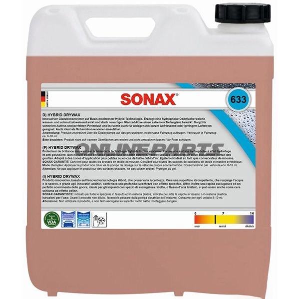 KONSERV HYBR DRYWACHS 10 Liter Sonax