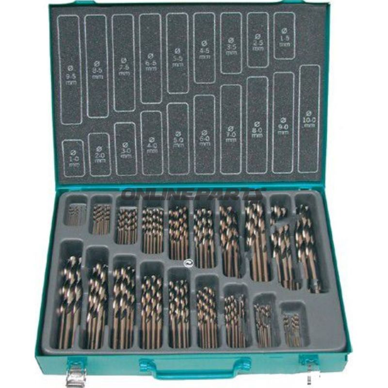 Spiralbohrer-Satz 170-teilig HSS-CO. 1.0-10.0 MM