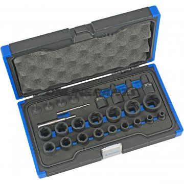 Stecknuss Satz Spezial 27T 1/4+3/8+1/2 6-27 mm