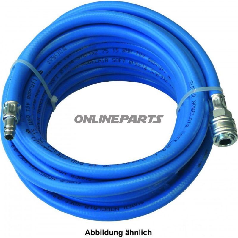 Druckluftschlauch Soft LW9 20M mit Stahl Kupplung+NIPPEL