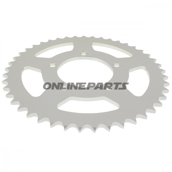 Alu-Kettenrad 45Z Teilung 520 silber Esjot Innendurchmesser 080 Lochkreis 100