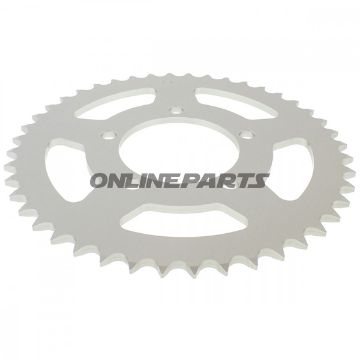 Alu-Kettenrad 44Z Teilung 520 silber Esjot Innendurchmesser 080 Lochkreis 100