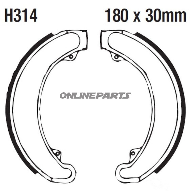 Bremsbacken mit Feder EBC