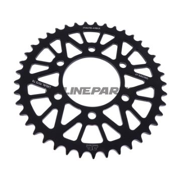 Alu-Kettenrad 41Z Teilung 520 schwarz JT Innendurchmesser 080 Lochkreis 104