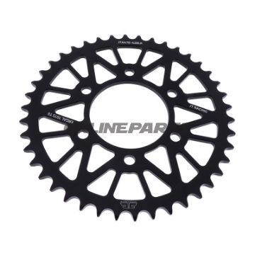 Alu-Kettenrad 42Z Teilung 520 schwarz JT Innendurchmesser 080 Lochkreis 104