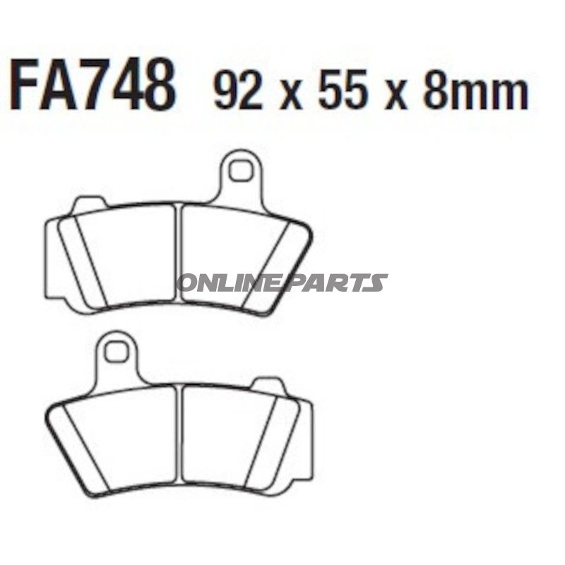 
Bremseklods med sinterbelægning fra EBC med produktkode HH