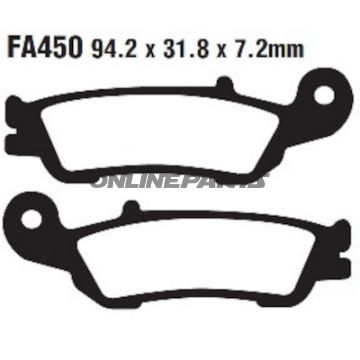 Bremseklodser med sintrede belægninger fra EBC med produktkode EPFA