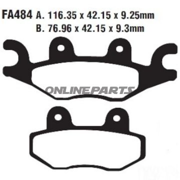 EBC Standard Scooter Bremsklotz