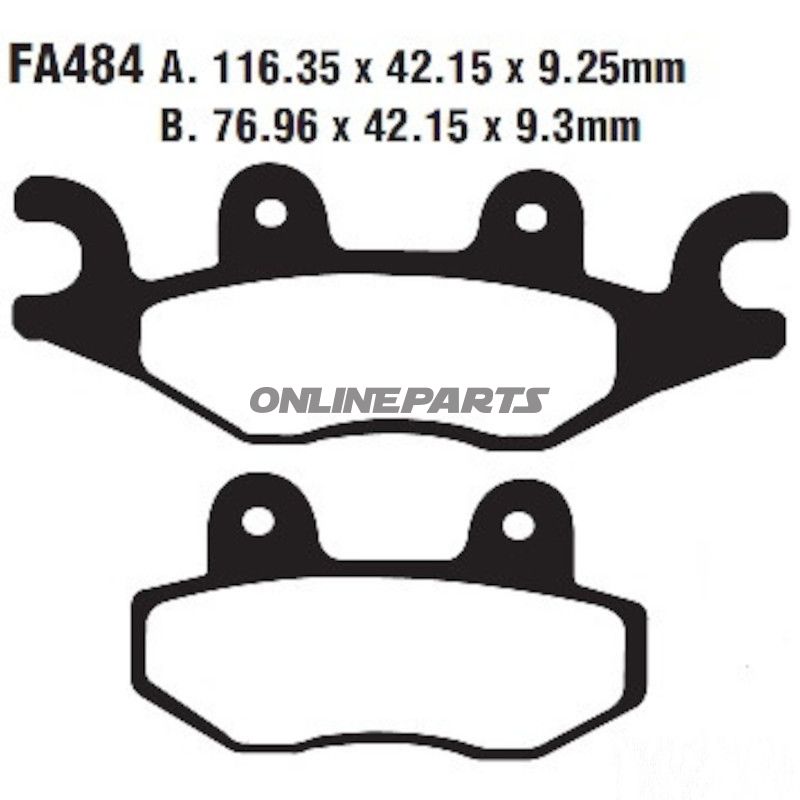 EBC Standard Scooter Bremsklotz